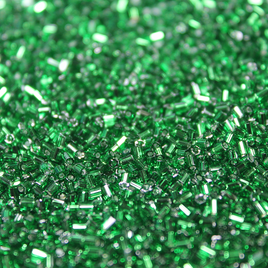Silver Lined Emerald Green ~ 11/0 HEX 16A