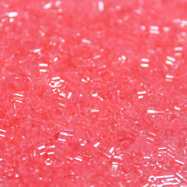 Crystal Lined Neon Flamingo ~ 11/0 HEX 206A Japanese seed beads