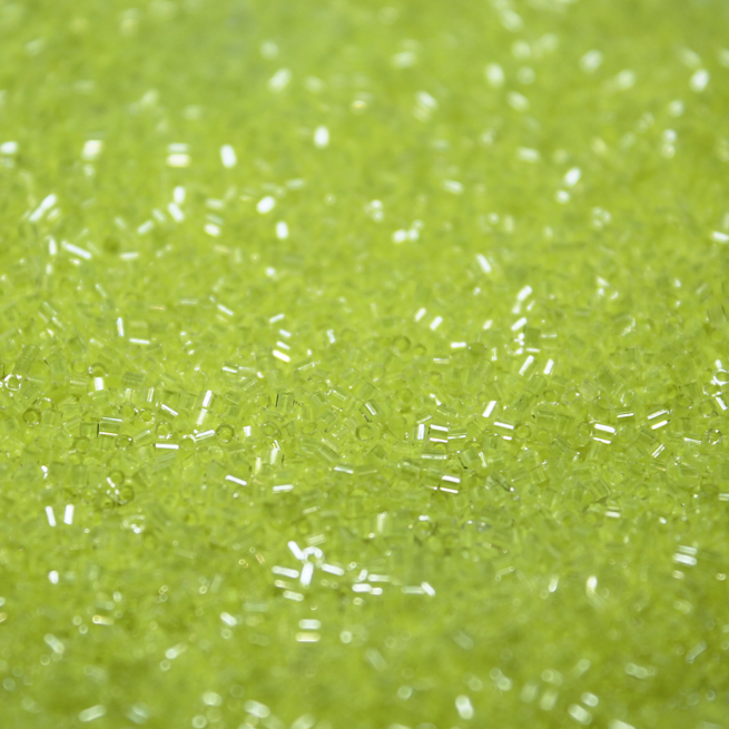 Crystal Lined Neon Yellow ~ 15/0 HEX 206C
