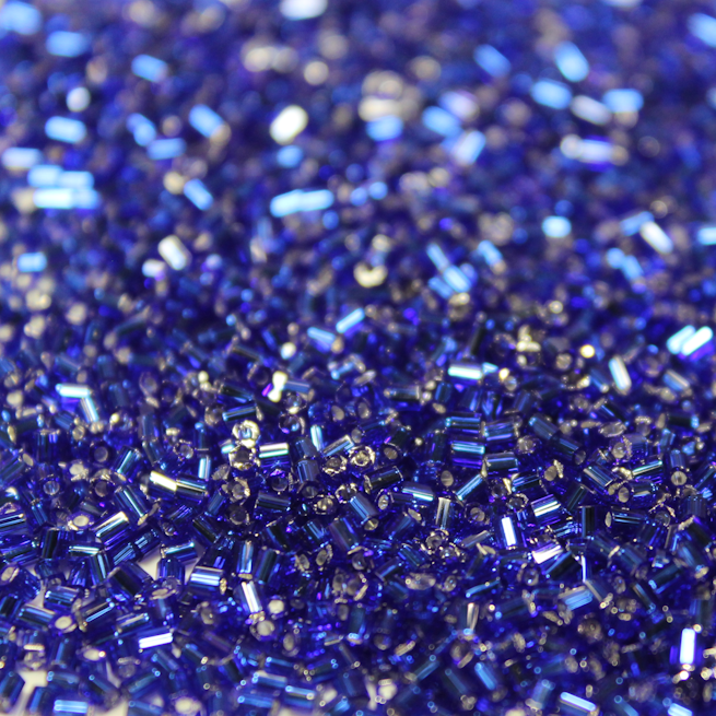 Silver Lined Cobalt ~ 11/0 HEX 20