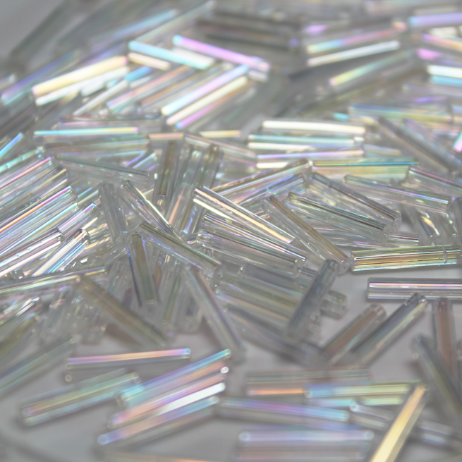 30mm Straight Bugles - Crystal AB - B01