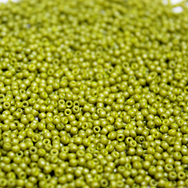 Semi Glazed Olive ~ 11/0 JSB 2601F Japanese seed beads