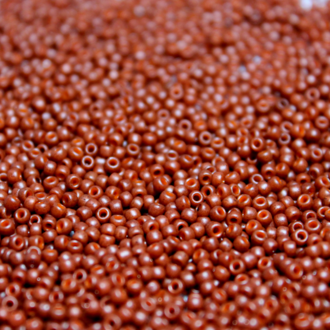 *CLOSEOUT CLEARANCE * Glazed Burnt Orange ~ 11/0 JSB 2610F