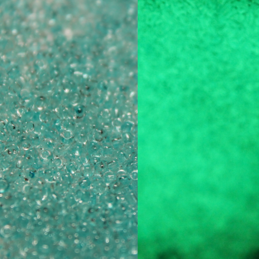 Glow In the Dark - Aqua/Green ~ 11/0 JSB 2723 Japanese seed beads