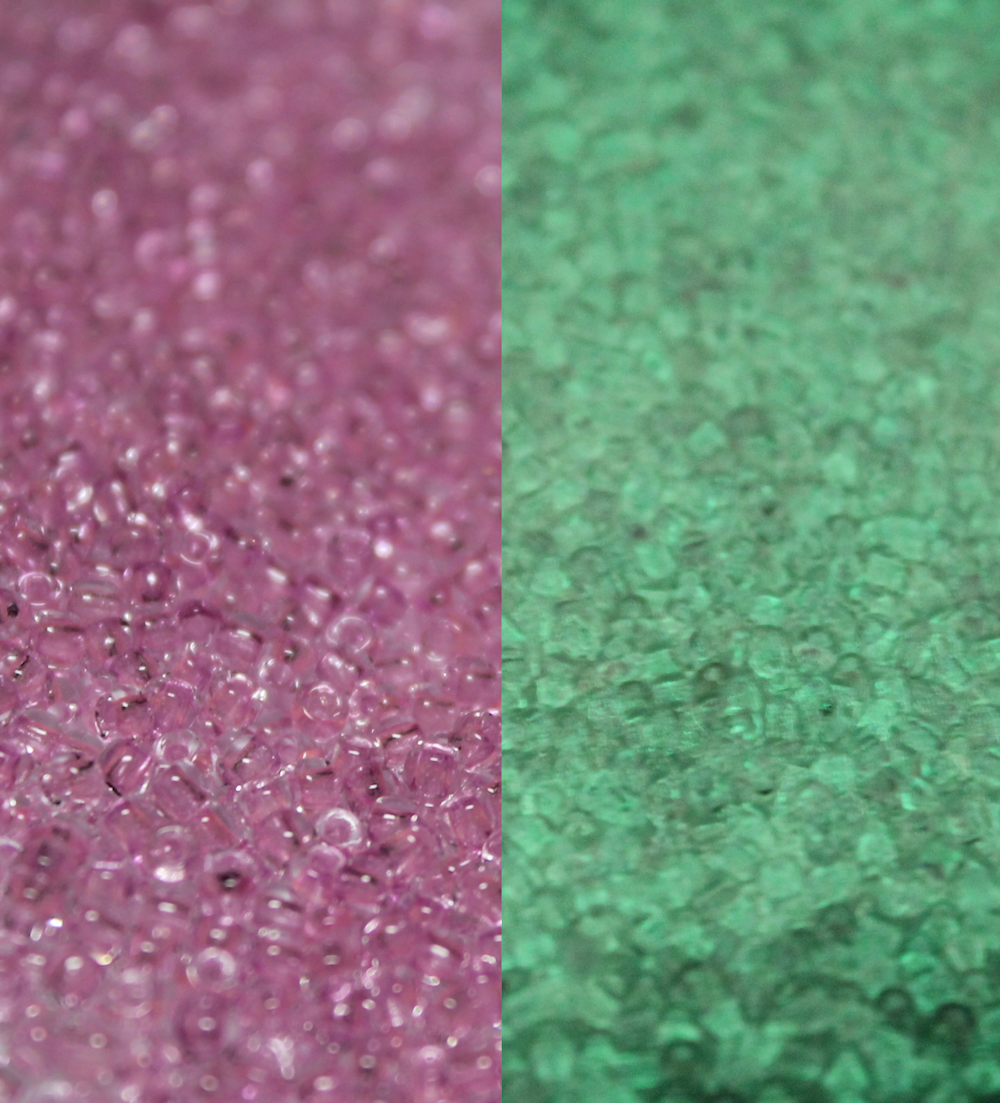 Glow In the Dark - Pink/Green ~ 11/0 JSB 2724