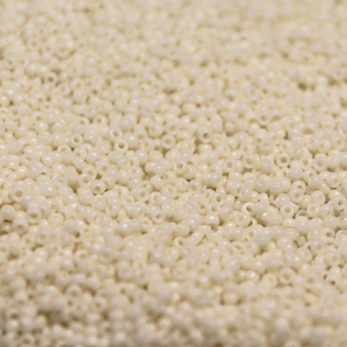 Opaque Ivory ~ 15/0 JSB 402C Japanese Seed Beads