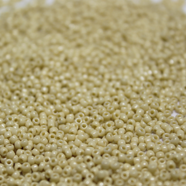 Opaque Antique Ivory ~ 11/0 JSB 402D Japanese Seed Beads