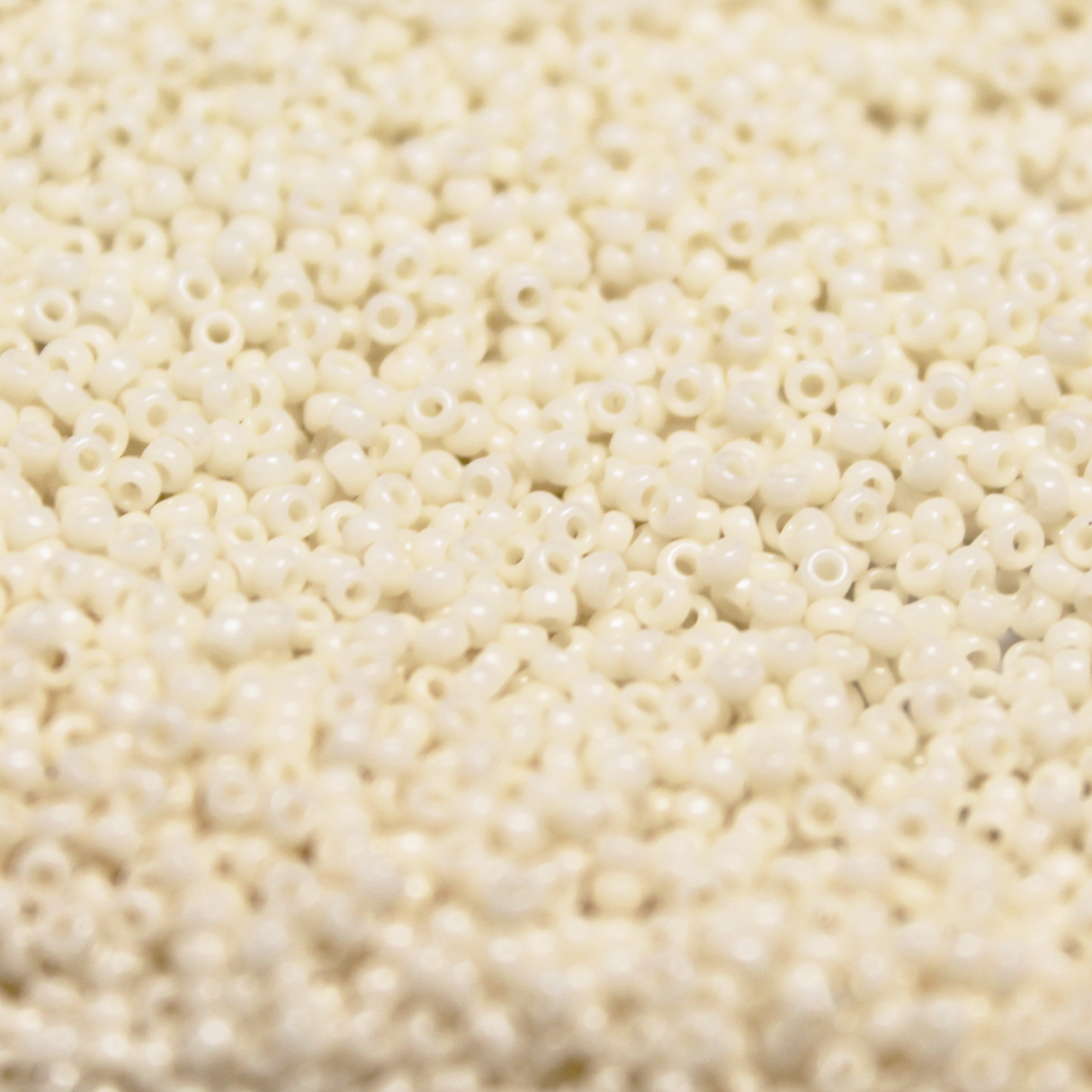 Opaque Light Cream ~ 15/0 JSB 403 Japanese Seed Beads