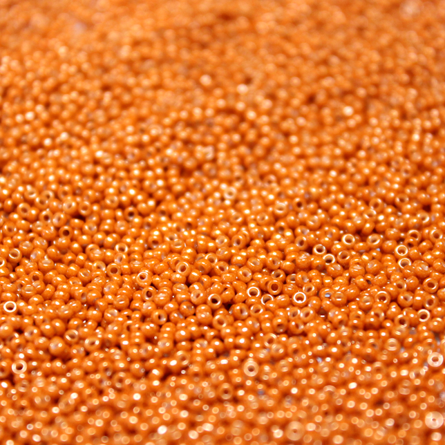 Opaque Dyed Rusty Orange ~ 15/0 JSB 403C Japapense Seed Beads