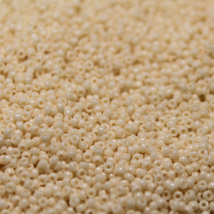 Opaque Dark Cream ~ 11/0 JSB 403D Japanese seed beads