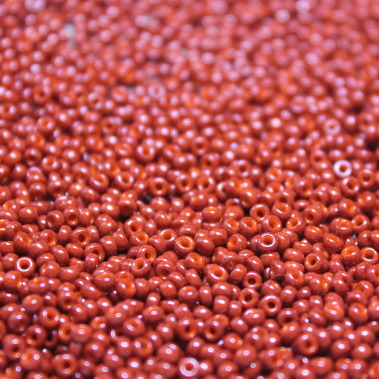 Opaque Dyed Burnt Orange ~ 11/0 JSB 406C