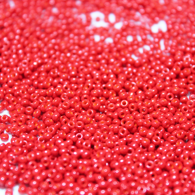 Opaque Dyed Cardinal Red ~ 11/0 JSB 408C