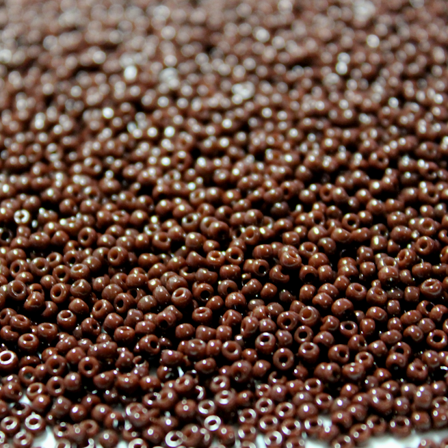 Opaque Chocolate ~ 11/0 JSB 409F Japanese seed beads