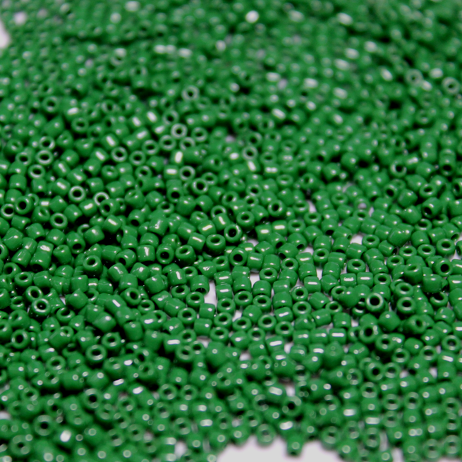 Opaque Forest Green ~ 11/0 JSB 411B Japanese seed beads