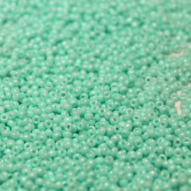 Opaque Dyed Seafoam ~ 11/0 JSB 412B Japanese Seed Beads
