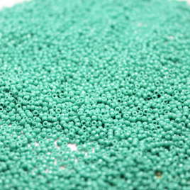 15/0 Japanese Opaque Dyed Medium Turquoise Green - 412F