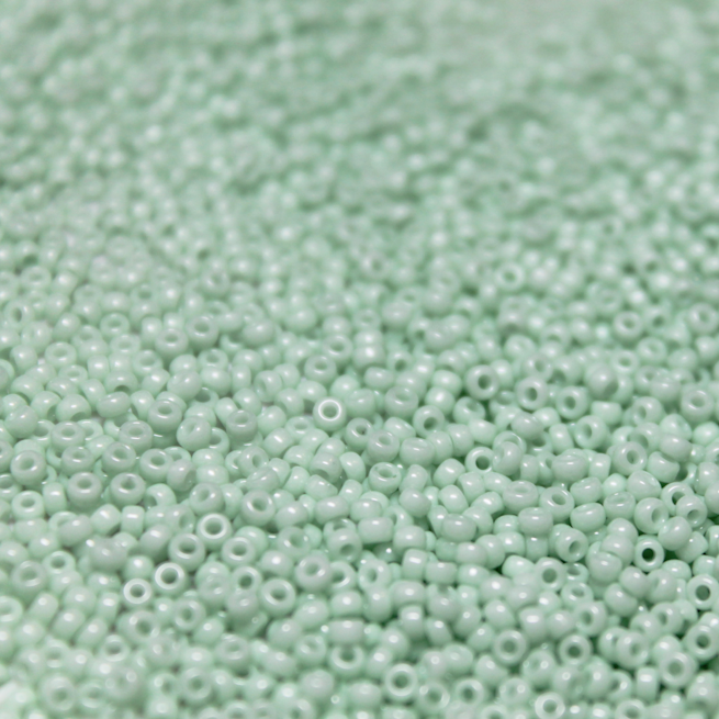 Half Kilo - Opaque Dyed Mint Green ~ 15/0 JSB 412K HK