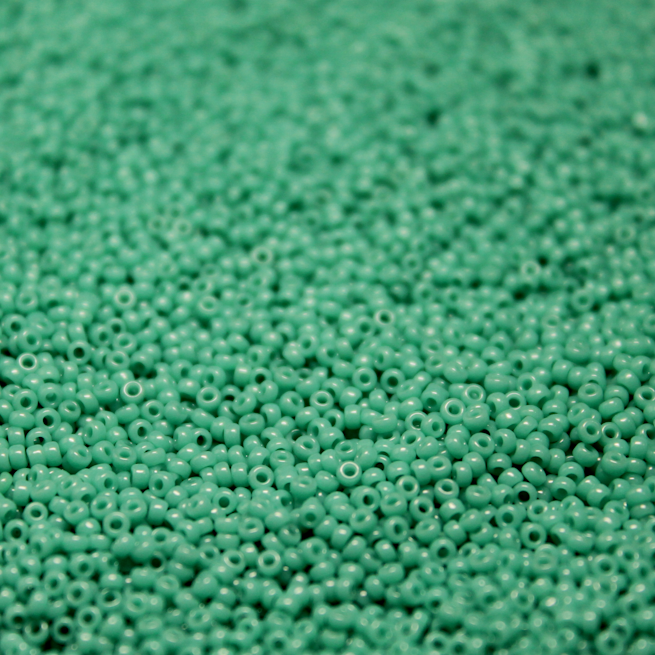 Opaque Turquoise Green ~ 15/0 JSB 412 Japanese Seed BEads