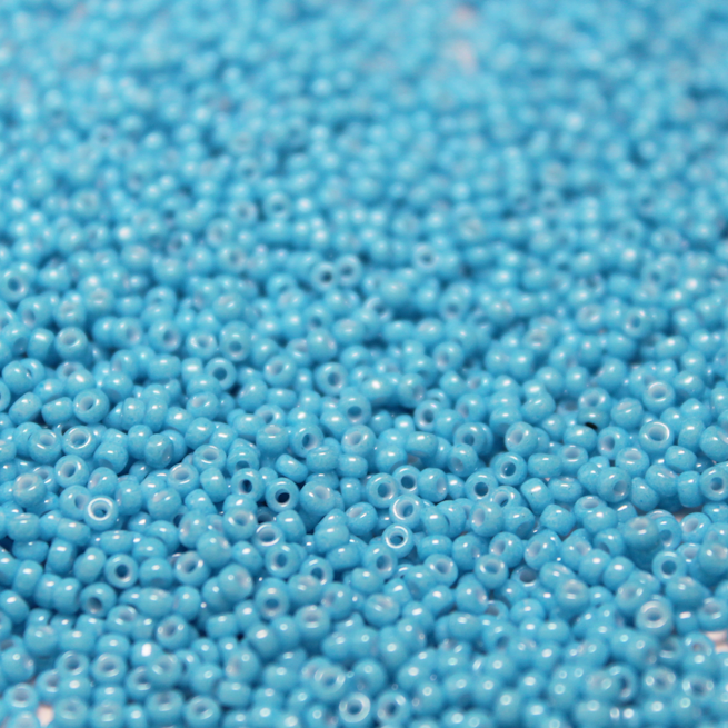 Opaque Dyed Bright Blue ~ 11/0 JSB 413B Japanese Seed Beads