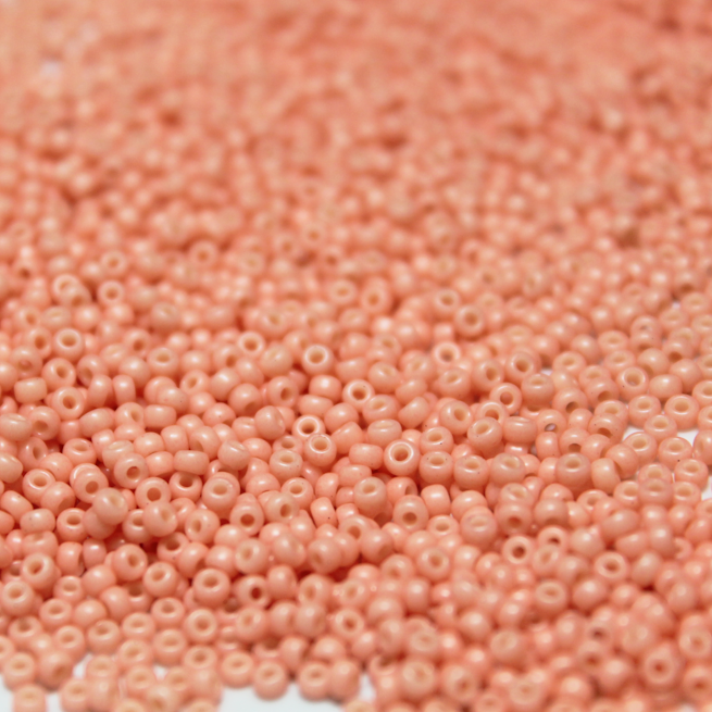 Opaque Dyed Tea Rose ~ 11/0 JSB 415I Japanese Seed Beads