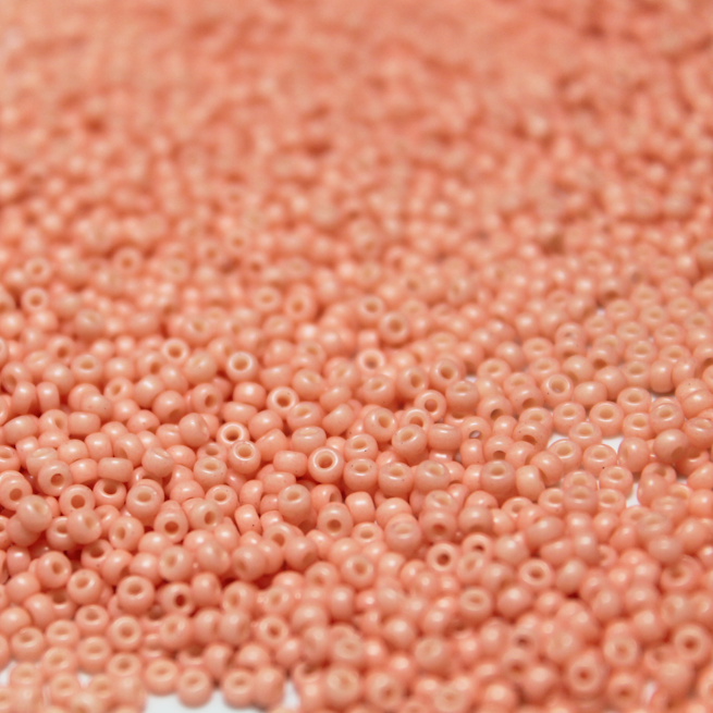 Opaque Dyed Tea Rose ~ 15/0 JSB 415I Japanese Seed Beads