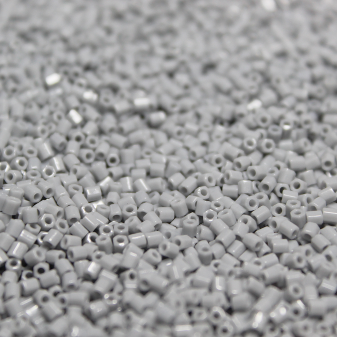 Opaque Light Grey ~ 11/0 HEX 416A Japanese Seed Beads