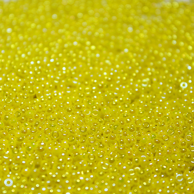 Opaque Yellow AB ~ 11/0 JSB 422D Japanese seed beads