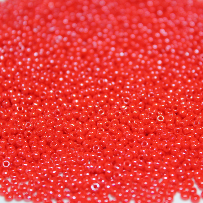 Opaque Red Luster ~ 11/0 JSB 426 Japanese Seed Beads
