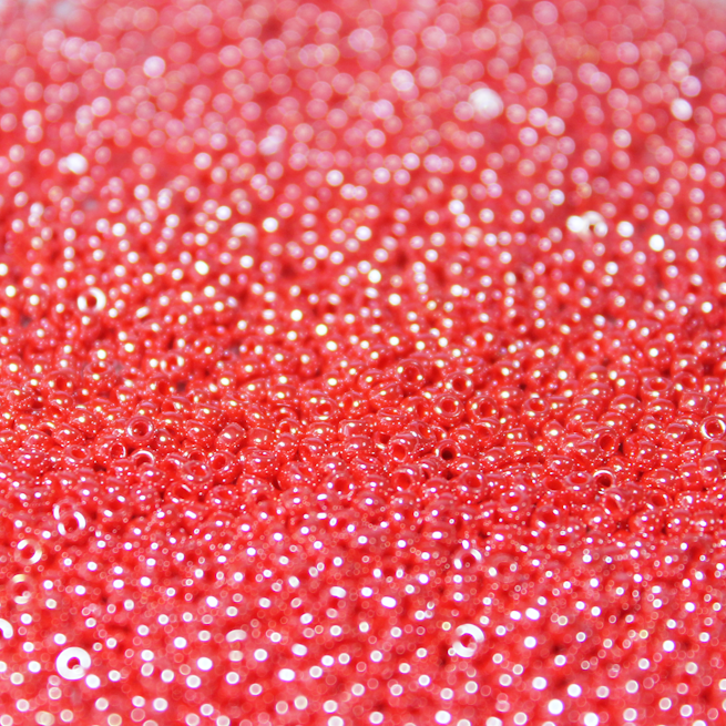 Opaque Bright Red Luster ~ 11/0 JSB 426L Japanese seed beads