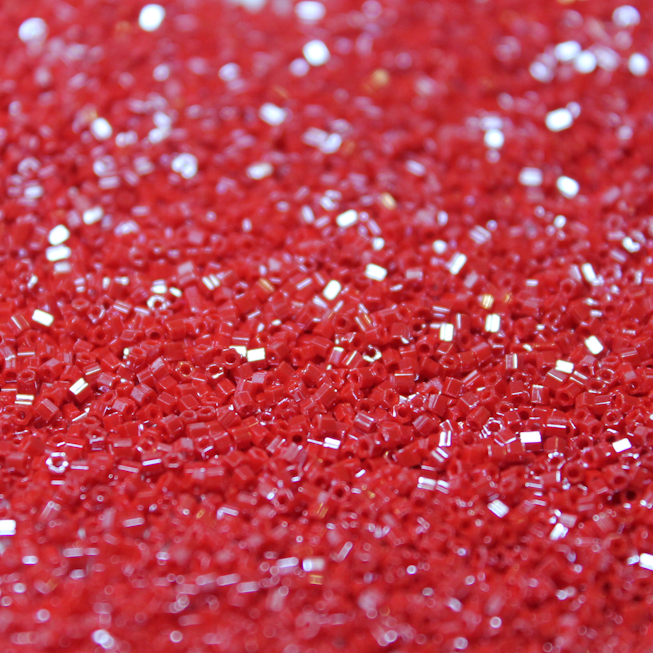 Opaque Red Luster ~ 15/0 HEX 426