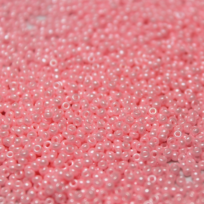 Opaque Dyed Light Blush Pink Luster ~ 11/0 JSB 427B Japanese seed beads