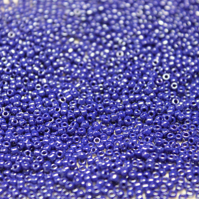 Opaque Royal Blue Luster ~ 11/0 JSB 430B Japanese Seed Beads