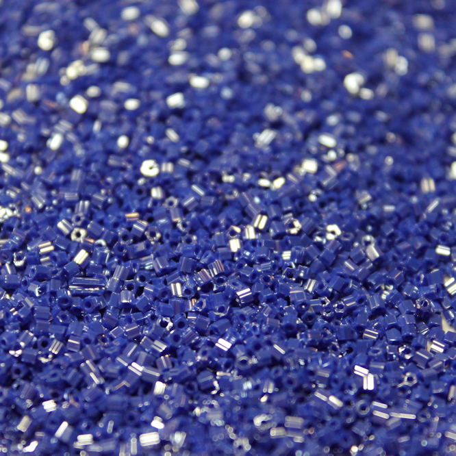Opaque Royal Blue Luster - 15/0 HEX 430B