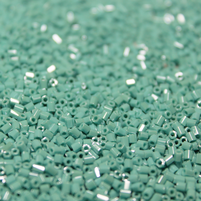 Opaque Turquoise Green Luster ~ 11/0 HEX 430F Japanese seed beads