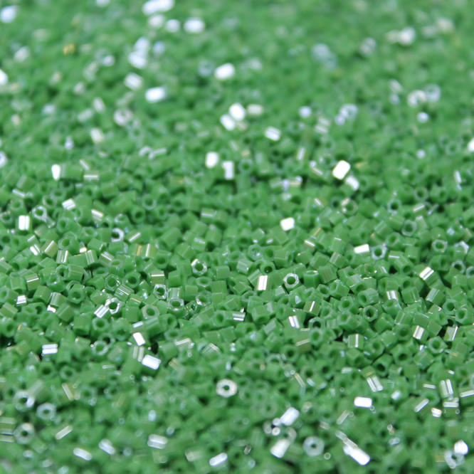 Opaque Green Luster ~ 15/0 HEX 431 Japanese Seed Beads