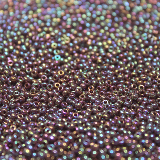Opaque Dark Brown Rainbow ~ 11/0 JSB 432