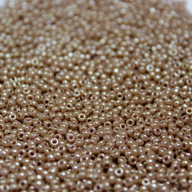 Opaque Dyed Cinnamon Luster ~ 11/0 JSB 440 Japanese seed beads