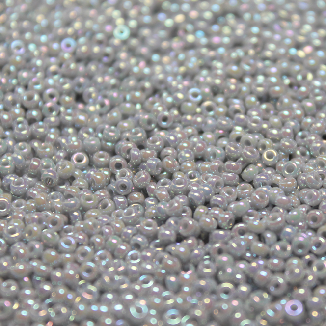 Smoke Gray AB ~ 11/0 JSB 449E Japanese Seed Beads