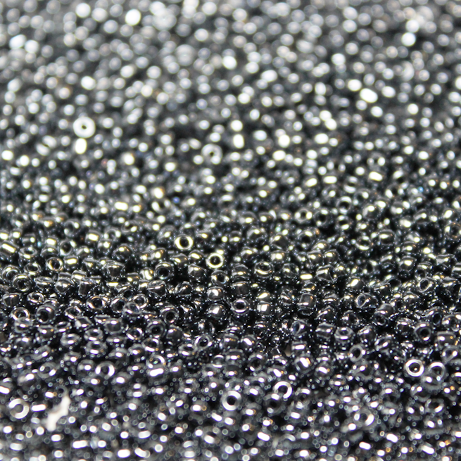 Opaque Gunmetal Luster ~ 11/0 JSB 451 Japanese seed beads