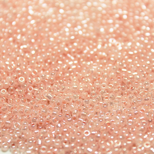 Dyed Soft Baby Pink Ceylon ~ 11/0 JSB 518 Japanese seed beads