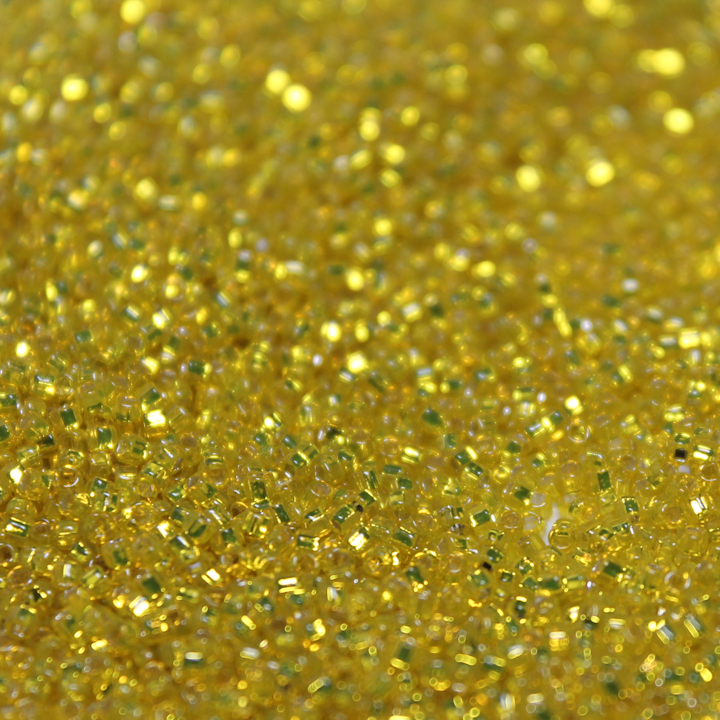 Silver Lined Yellow ~ 15/0 JSB 6