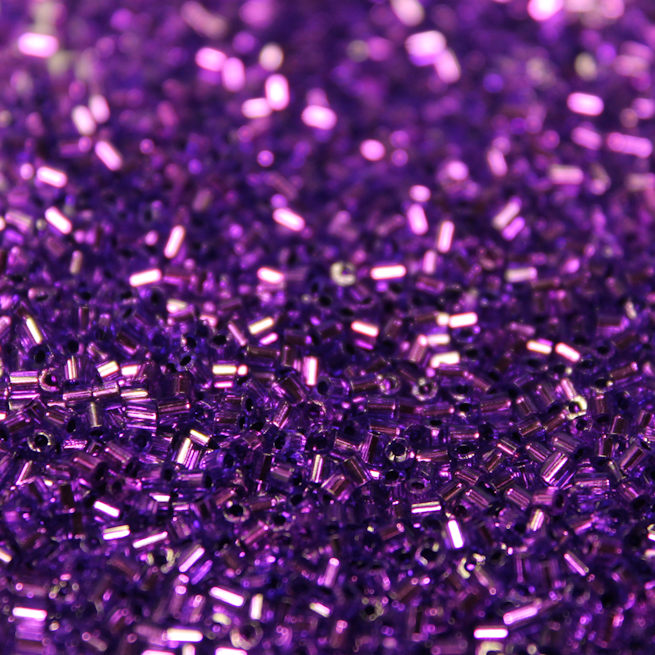 Silver Lined Dyed Purple ~ 11/0 HEX 78 Japanese seed beads