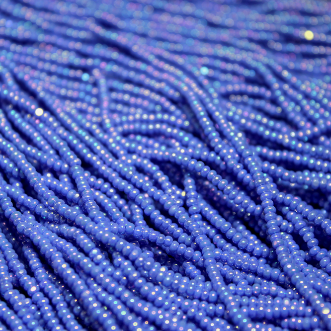 11/0 Charlotte Opaque Medium Blue Iris - C1136