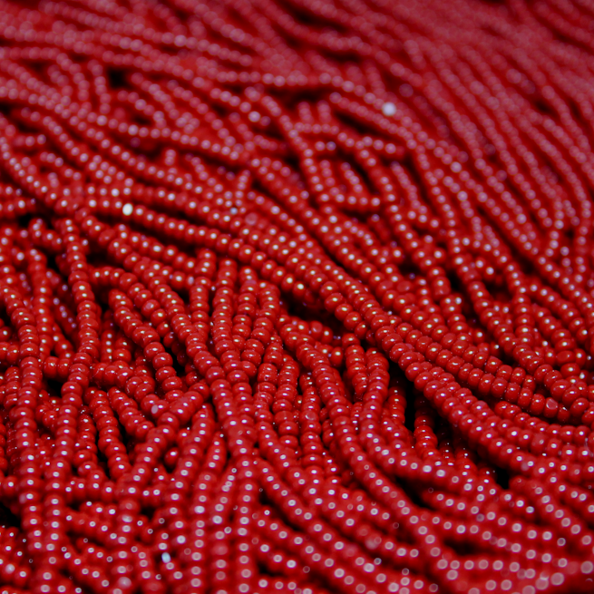 11/0 Charlotte Opaque Dark Red - C1137