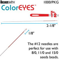 ColorEyes Needles, Red - Size 12 - CE12