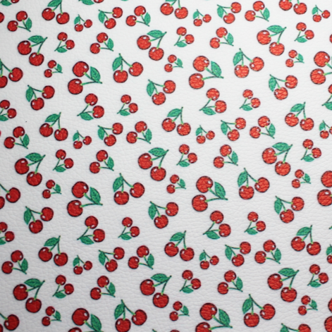 Faux Leather Sheet - Cherries - 40