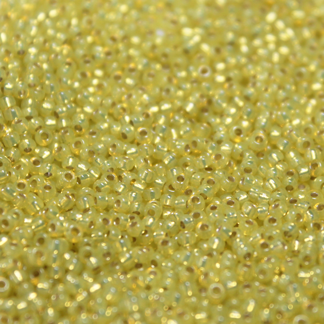Duracoat Silver Lined Yellow Alabaster ~ 11/0 JSB D4236 Japanese Seed Beads