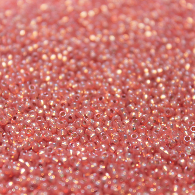 *CLOSEOUT CLEARANCE * Duracoat Silver Lined Persimmon Alabaster ~ 11/0 JSB D4244