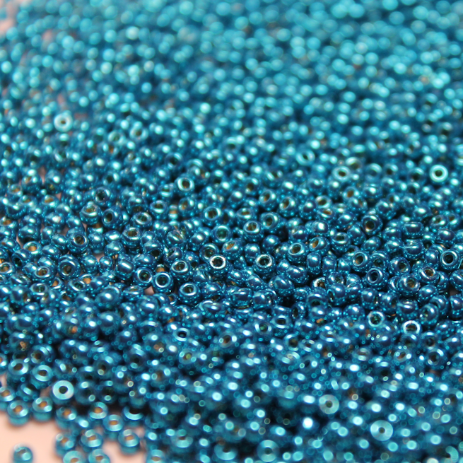 Duracoat Galv. Dark Capri Blue ~ 11/0 JSB D5114 Japanese seed beads