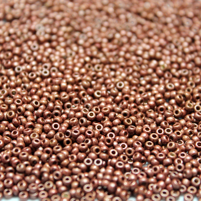 Duracoat Galv. Matte Metallic Berry Bronze ~ 11/0 JSB DF4212 Japanese seed beads